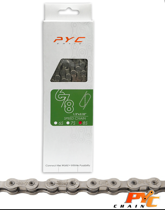 8 SPEED  CHAIN 1/2 X 3/32  116L