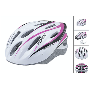 **FORCE HAL HELMET WHITE/PINK XS/S