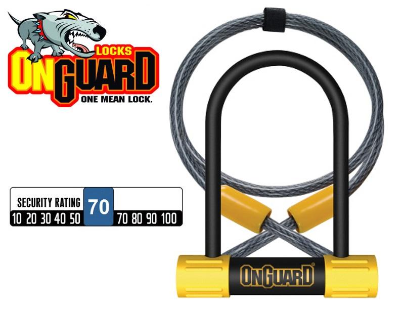 **ON GUARD MINI BULLDOG U-LOCK &amp; CABLE