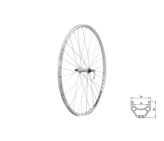 KELLYTS DRAFT FRONT WHEEL SILVER 28/29