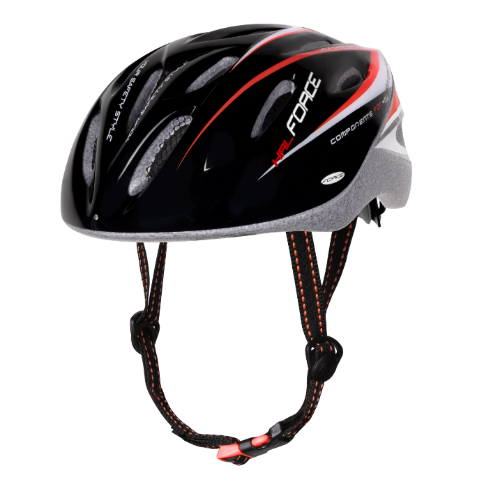 **FORCE HAL HELMET BLACK-RED-WHITE L-XL