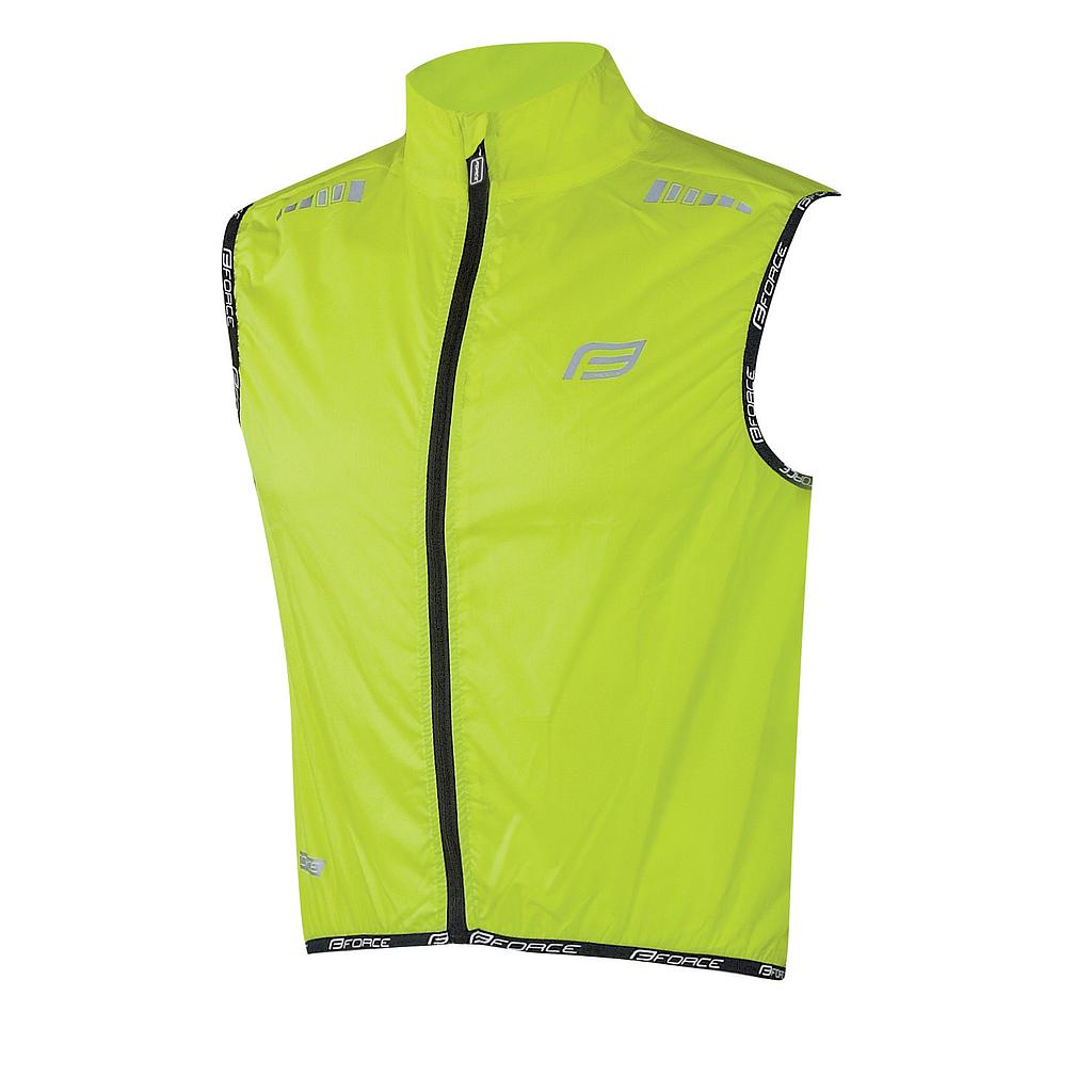 FORCE V48 WINDPROOF GILET/VEST XL FLUO