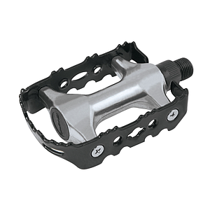 FORCE PEDALS 910 PEDAL 9/16 ALU.  SILVER / BLACK