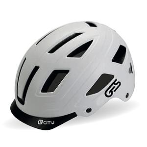 **GES CITY HELMET WITH LIGHT WHITE M (54-58)
