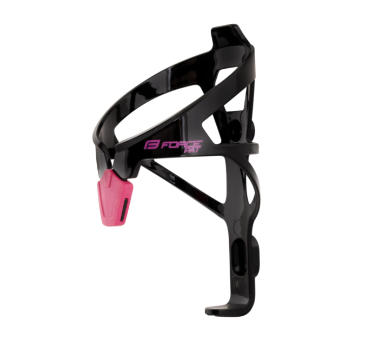 FORCE PAT BOTTLE CAGE BLACK /PINK