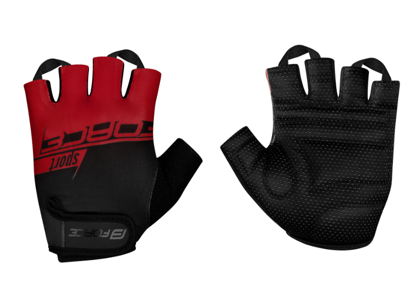 FORCE SPORT MITT, RED BLACK XL