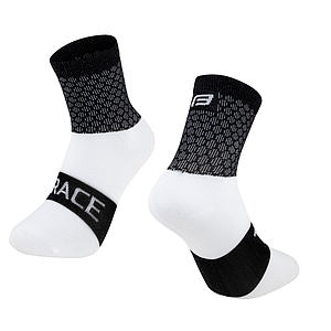 **FORCE TRACE SOCKS L-XL/42-46 BLACK-WHITE
