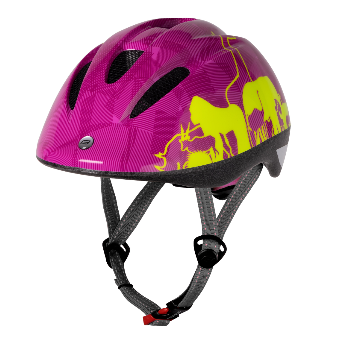 **FORCE FUN ANIMAL CHILDS HELMET FLUO/PINK S (48-55)