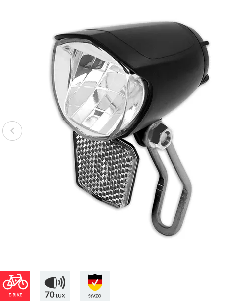 LYNX FRONT LIGHT E-BIKE 6-48V  MAX 70 LUX