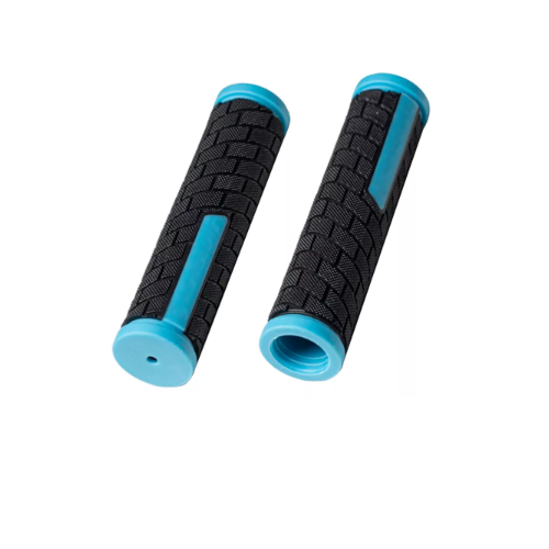 MTB COLOURED GRIPS BLACK/BLUE