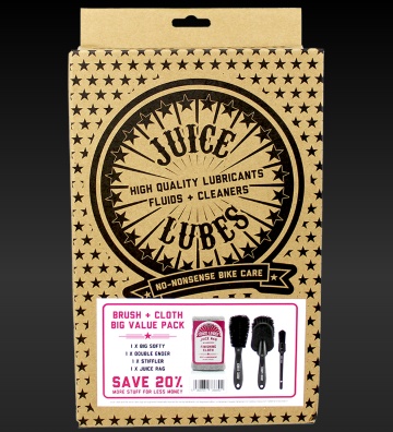 **JUICE LUBES 3 X BRUSH SET & CLOTH PACK