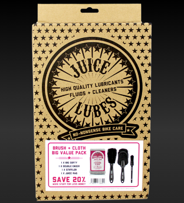 JUICE LUBES 3 X BRUSH SET & CLOTH PACK