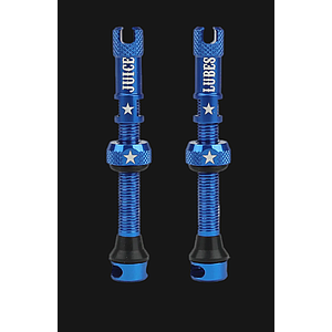JUICE LUBES TUBELESS VALVE SET BLUE 65mm