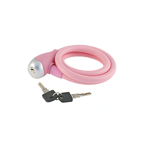 WAG SPIRAL SILICON CABLE LOCK 12 x 1200 mm PINK