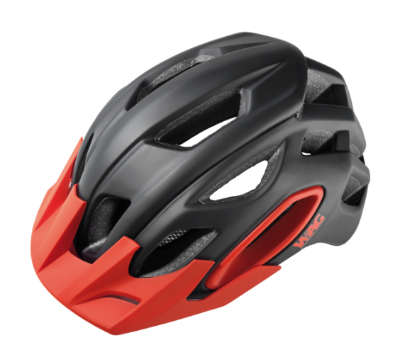 **WAG OAK HELMET BLACK/RED L (60-64)