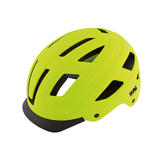 **WAG CITY HELMET WITH LIGHT FLUO YELLOW L (59-61)
