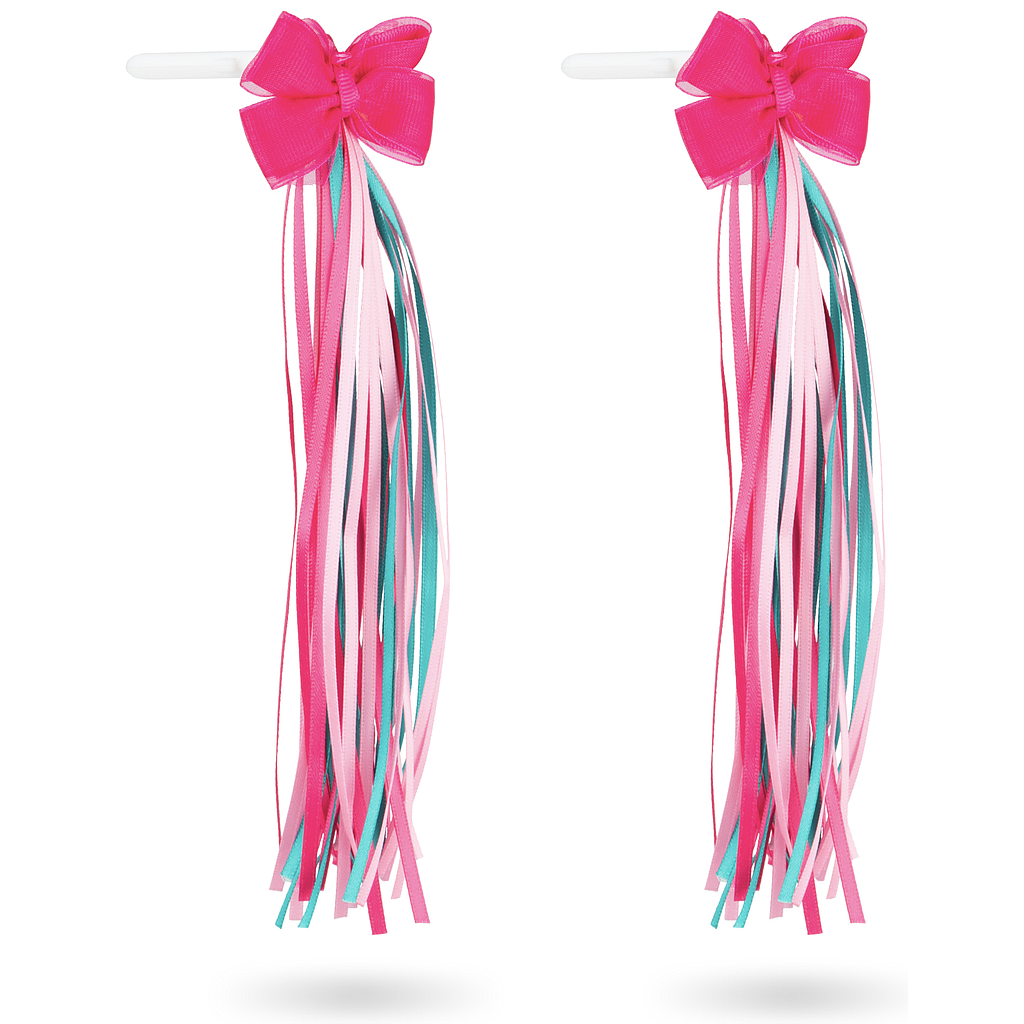 KIDS BOW HANDLEBAR STREAMERS MULTICOLOUR