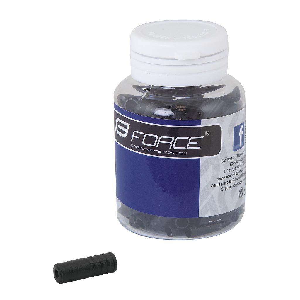 FORCE GEAR CASING CABLE FERRULE BLACK 4mm(200)