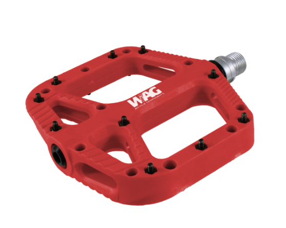 WAG FLAT MTB PEDALS RED