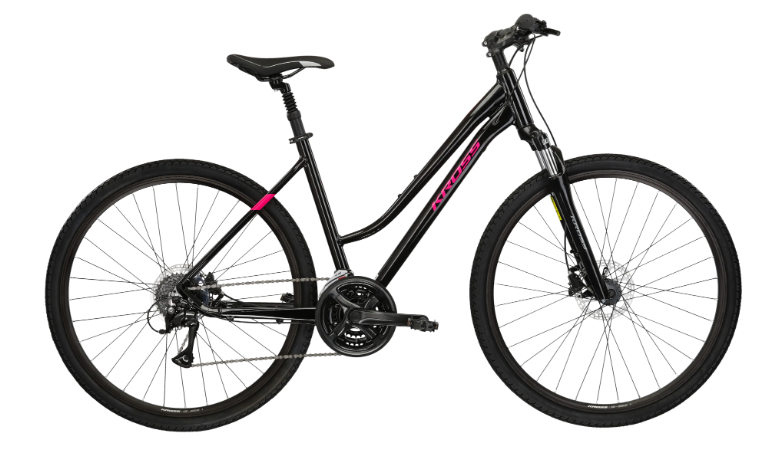 KROSS EVADO 4.0 BLACK/RASPBERRY  DL (19&quot;)
