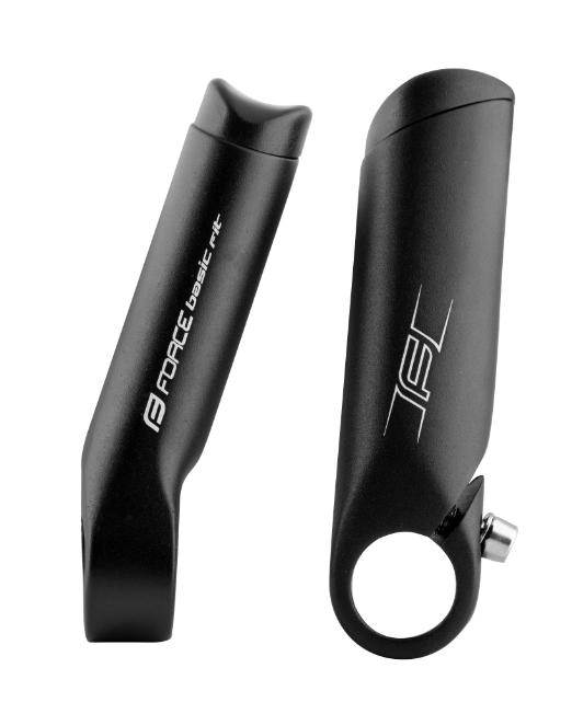 FORCE FIT BAR ENDS  AL 11 CM, MATT BLACK