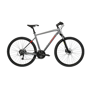 KROSS EVADO 4.0 M GRAPHITE/RED/GLOSSY 21"