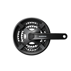 SHIMANO TOURNEY TY-301CHAINSET BLACK 48/38/28T