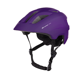 FORCE ZEBU HELMET WITH LIGHT ( 51-56) PURPLE
