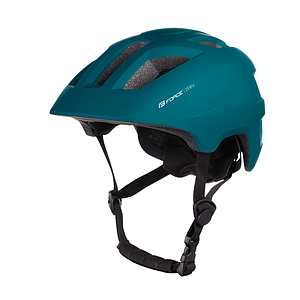 **FORCE ZEBU HELMET WITH LIGHT ( 51-56) TEAL