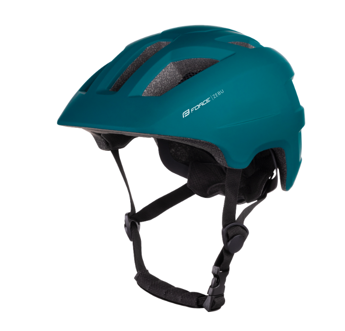 **FORCE ZEBU HELMET WITH LIGHT ( 51-56) TEAL