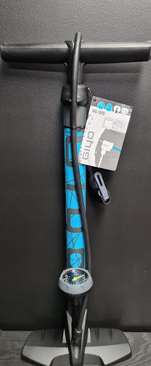 GIYO TRACK PUMP  WITH GAUGE DUAL HEAD