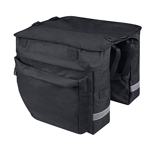FORCE NOEM BUD DOUBLE PANNIER BAG BLACK 2 x 10L