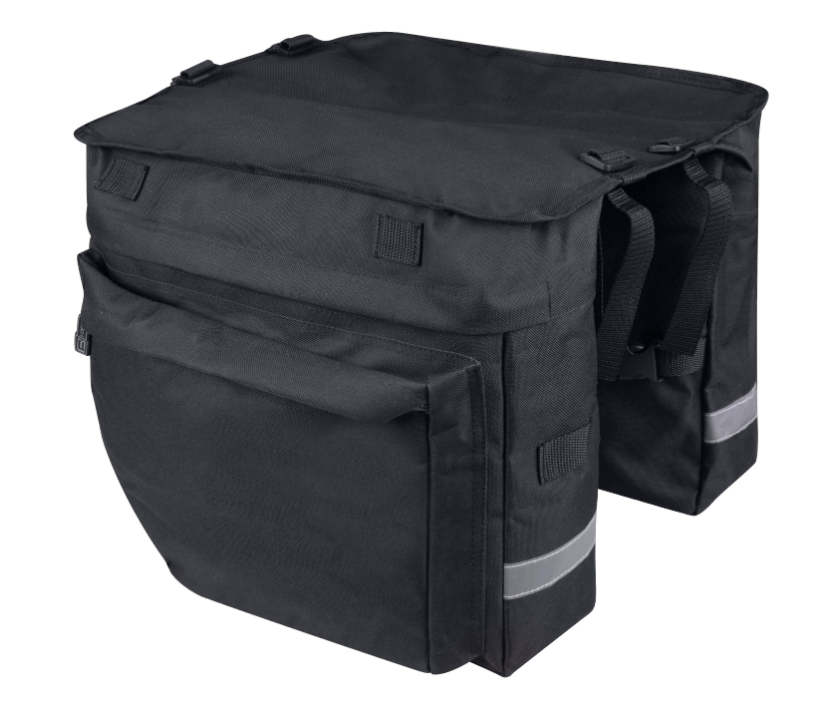 FORCE NOEM BUD DOUBLE PANNIER BAG BLACK 2 x 10L