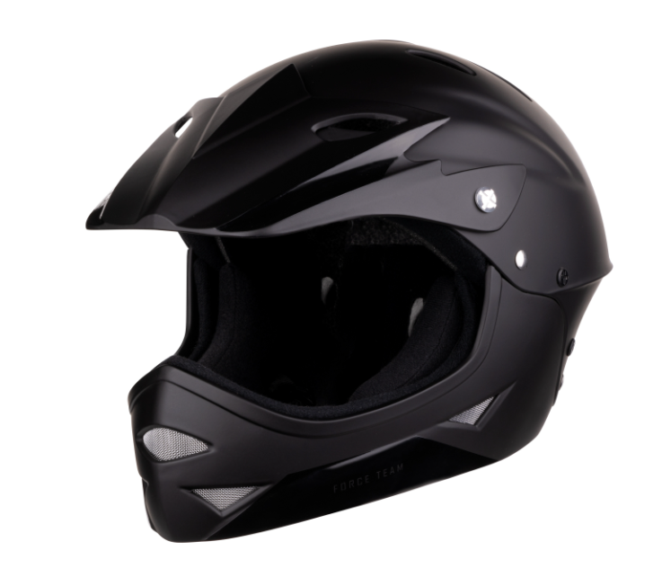 FORCE DOWNHILL HELMET BLACK (54-58)