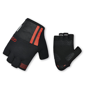 GESS COURSE MITTS L, BLACK/RED