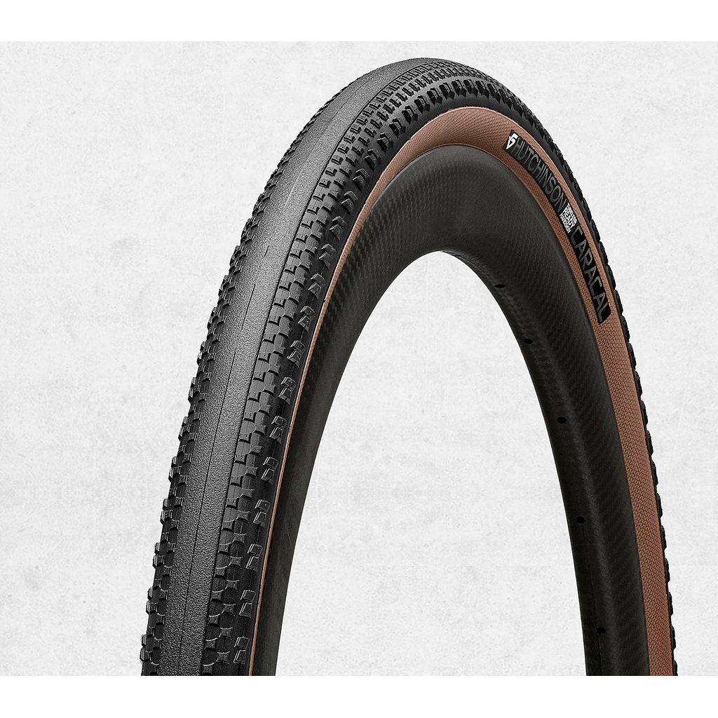 HUTCHINSON CARACAL TUBELESS HARDSKIN TYRE 700x45C TAN WALL