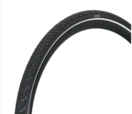 WAG TYRE 700 X 38C E-BIKE ANTI-PUNCTURE BLACK /REFLECTIVE LINE