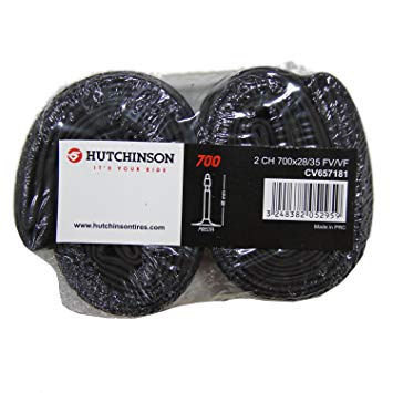 HUTCHINSON SCHRADER VALVE 32mm GRAVEL TUBE 37-50 (TWIN PACK PRICE)