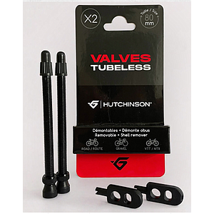 HUTCHINSON TUBELESS VALVE SET  80 mm BLACK