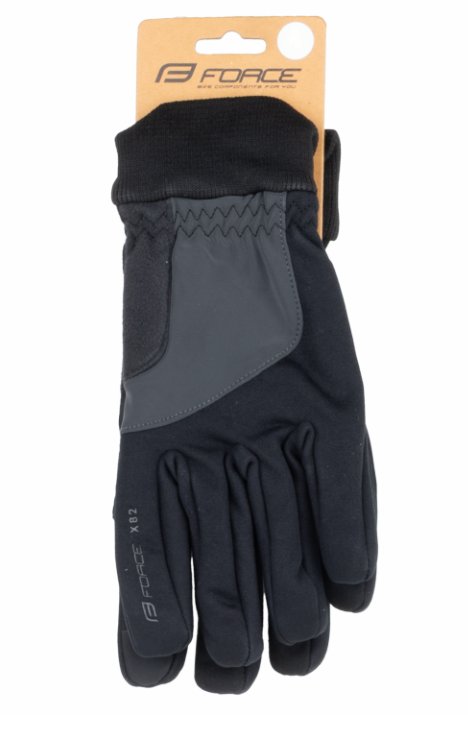 FORCE X82 WINTER GLOVES BLACK XL