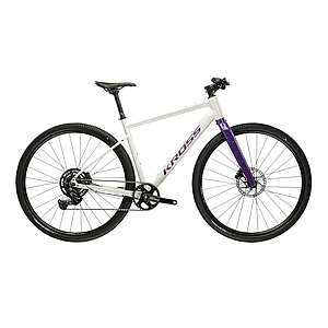 **KROSS ESKER 1.0 FL GRAVEL BIKE S (18") GREY/PURPLE/GLOSSY