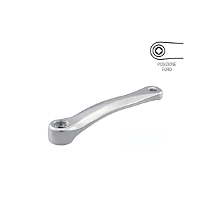 LEFT HAND COTTERLESS CRANK SILVER 170mm
