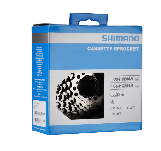 SHIMANO HG 201 9-SPEED CASSETTE  11-32  SPEED CASSETTE