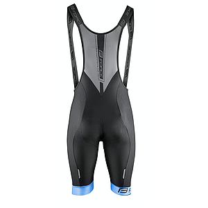 FORCE BIBSHORTS B51 WITH PAD,BLACK-BLUE M